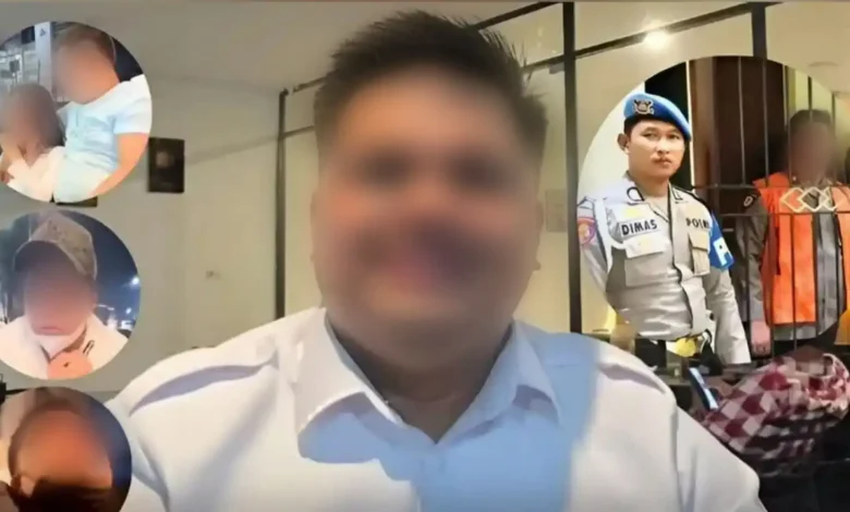 Oknum anggota Polda Sumatera Utara, Kompol DK viral usai rangkul wanita sambil menggunakan vape getar.