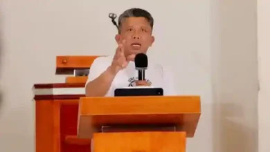 Mantan Kadiv Propam Polri, Ferdy Sambo saat menyampaikan khotbah di Lapas Cibinong, Bogor.