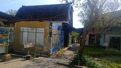 Bangunan di Pasar Seni Senggigi