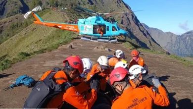 Pendaki asal Malaysia yang Cedera di Rinjani Berhasil Dievakuasi