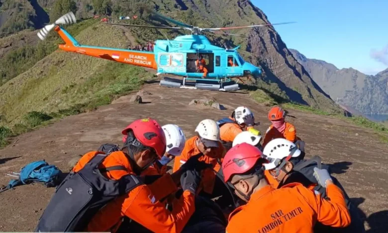 Pendaki asal Malaysia yang Cedera di Rinjani Berhasil Dievakuasi