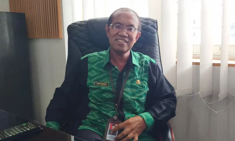 Kepala Dinas Peternakan dan Kesehatan Hewan Kabupaten Sumbawa Saifuddin Pemkab