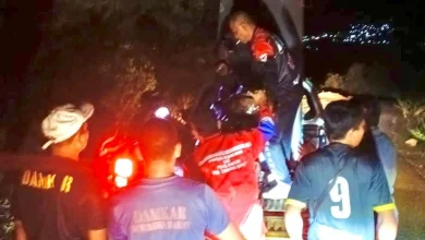 Motor Dua Pemuda Taliwang Terjun ke Jurang