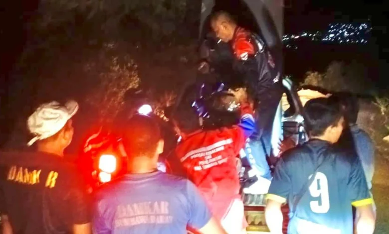 Motor Dua Pemuda Taliwang Terjun ke Jurang