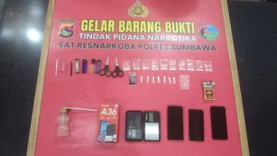 Polres Sumbawa Gerebek Sebuah Rumah Diduga Tempat Transaksi Narkotika