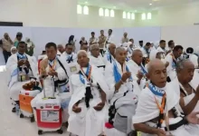 Para jemaah haji asal NTB waktu akan berangkat ke Tanah Suci beberapa waktu yang lalu, Sabtu, 9 Mei 2026.