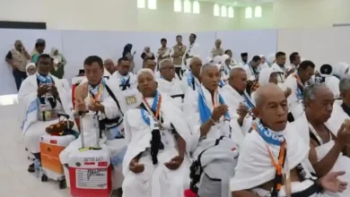 Para jemaah haji asal NTB waktu akan berangkat ke Tanah Suci beberapa waktu yang lalu, Sabtu, 9 Mei 2026.