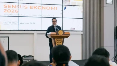 Bupati Lombok Timur, Haerul Warisin, saat hadiri pembukaan Pelatihan Petugas Sensus Ekonomi 2026, Jumat, 29 Mei 2026.