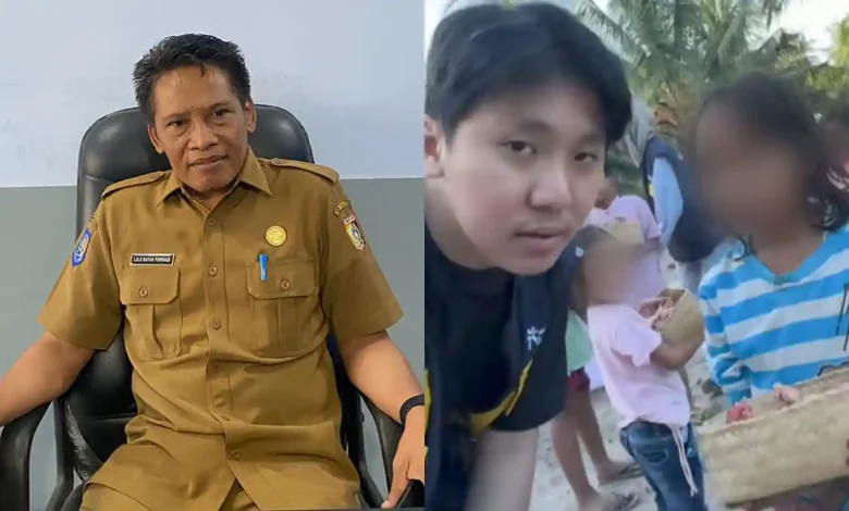 Kolase foto Sekretaris Dikbud Lombok Timur, Lalu Bayan Purwadi (kiri), dan konten kreator Sadam Permana Wiyana (kanan).