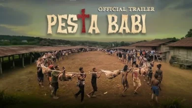 Poster trailer film dokumenter "Pesta Babi" yang pemutarannya ditolak pihak Unram.