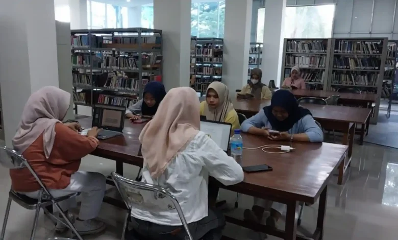 Potret pengunjung Perpustakaan NTB.
