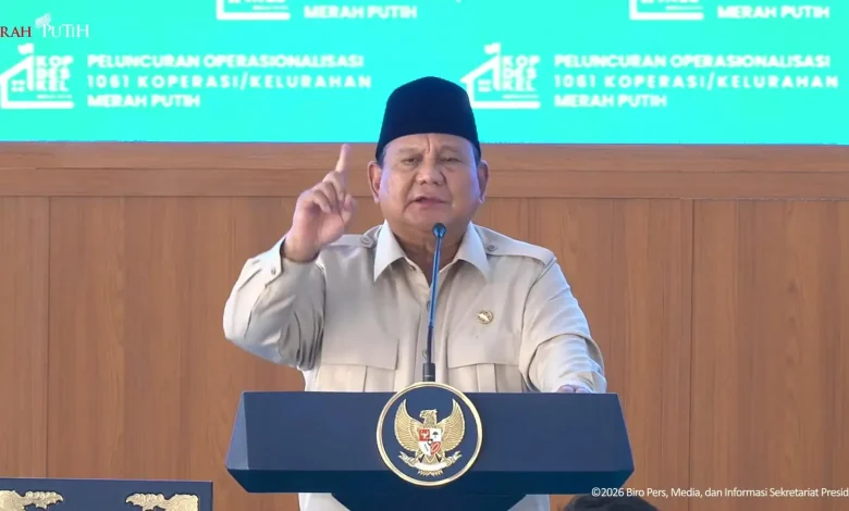 Prabowo Resmikan Operasional 1.061 Koperasi Merah Putih