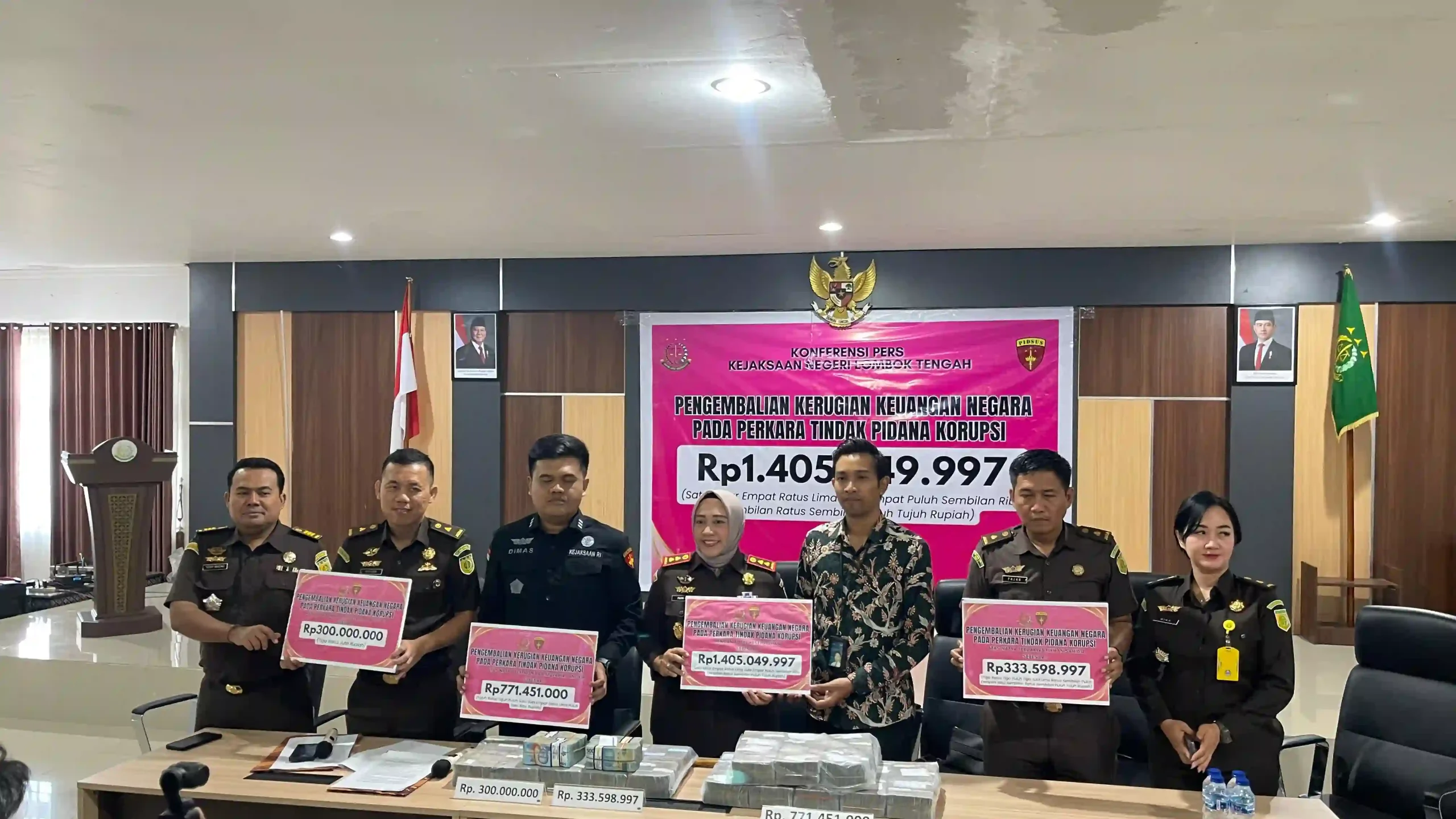 Kejari Lombok Tengah Kumpulkan Kerugian Rp1,4 Miliar dari Tiga Kasus Korupsi