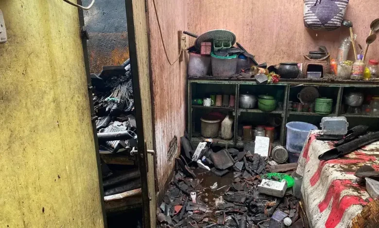 Kebakaran Rumah di Kopang Lombok Tengah