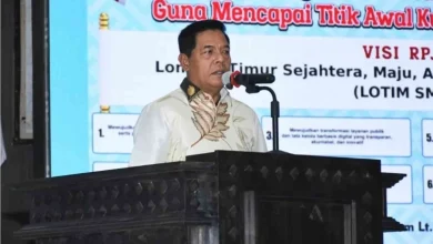 Bupati Lombok Timur Haerul Warisin saat mengkritik penutupan Dapur MBG di acara Musrenbang RKPD tahun 2027.