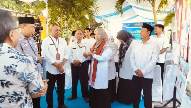 Wakil Bupati Lobar, Nurul Adha, saat menghadiri peresmian AKSI PELITA di SDN 1 Jembatan Kembar, Rabu, 3 Juni 2026.
