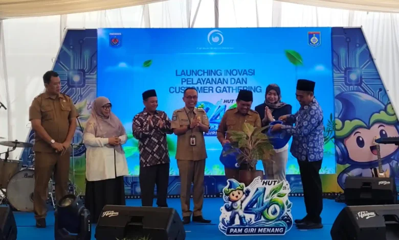 Launching Inovasi Pelayanan dan Customer Gathering rangkaian perayaan Hari Ulang Tahun (HUT) ke-46 PTAM Giri Menang, Senin, 15 Juni 2026.