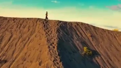 Foto pemandangan gurun pasir ala Timur Tengah yang sedang viral di Lombok Timur. Foto: Facebook Nia Jihan