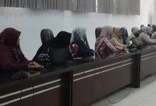 Perwakilan 31 honorer Lobar yang mengadu ke Dewan karena merasa tak adil diberhentikan sepihak oleh Pemkab, Kamis, 18 Juni 2026, yang lalu.