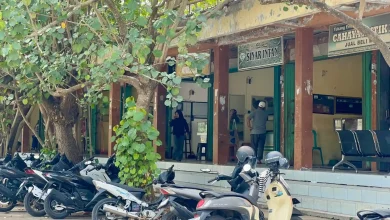 Kawasan toko emas dan area parkir depan Pasar Tana Mira Taliwang yang masuk target renovasi Pemda KSB.