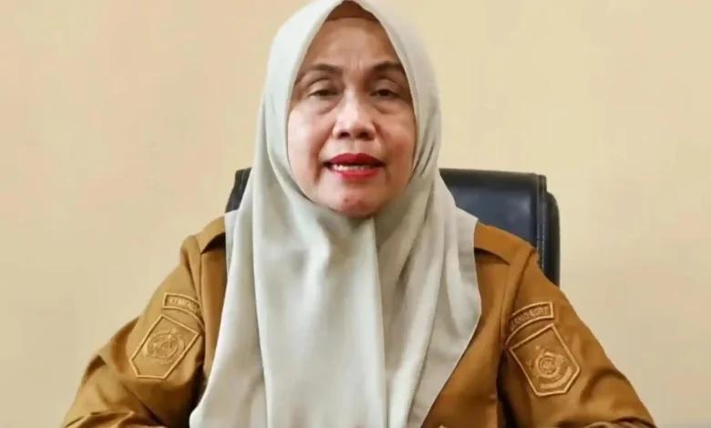 Kepala DPKUKMTK Kabupaten Lombok Barat, Hj. Asiyah Desilina, saat membuka program magang ke Jepang pada Senin, 29 Juni 2026.