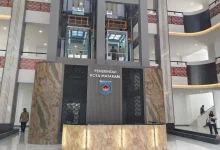 Tampak Lobi Bale Mentaram, Kantor Wali Kota Mataram yang berlokasi di Jalan Gajahmada, Lingkar Selatan.