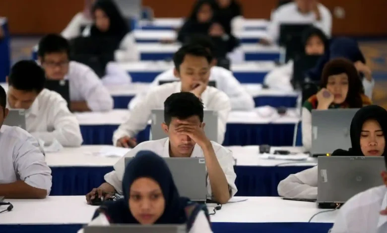 Ilustrasi peserta saat mengikuti tes seleksi PPPK Kemensos 2026.