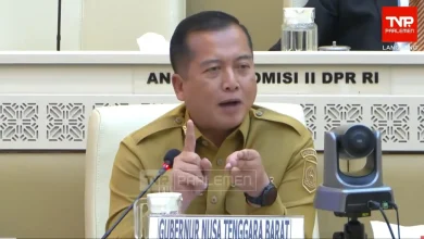 Gubernur NTB, Lalu Muhamad Iqbal, saat menghadiri Rapat Kerja Komisi II DPR RI, di Jakarta pada Senin, 8 Juni 2026.