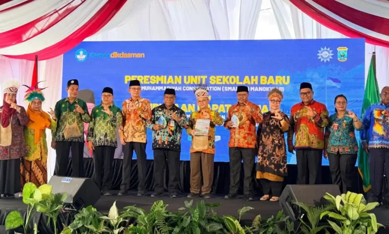 Acara peresmian Sekolah Konservasi Pertama di Indonesia dari Tanah Papua oleh Muhammadiyah, di Manokwari, pada Kamis, 28 Mei 2026.
