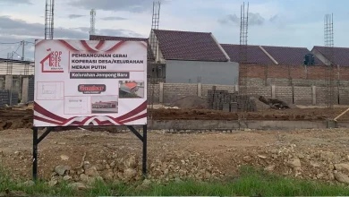 Potret Pembangunan Koperasi Merah Putih di Kelurahan Jempong Baru, Lingkar, Kota Mataram.