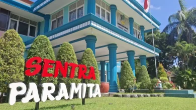Gedung Sentra Paramita Mataram sebagai salah satu lokasi sementara Sekolah Rakyat Lobar.