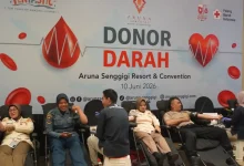 Kegiatan Donor Darah menyambut HUT ke-10 Aruna Senggigi, Rabu, 10 Juni 2026.