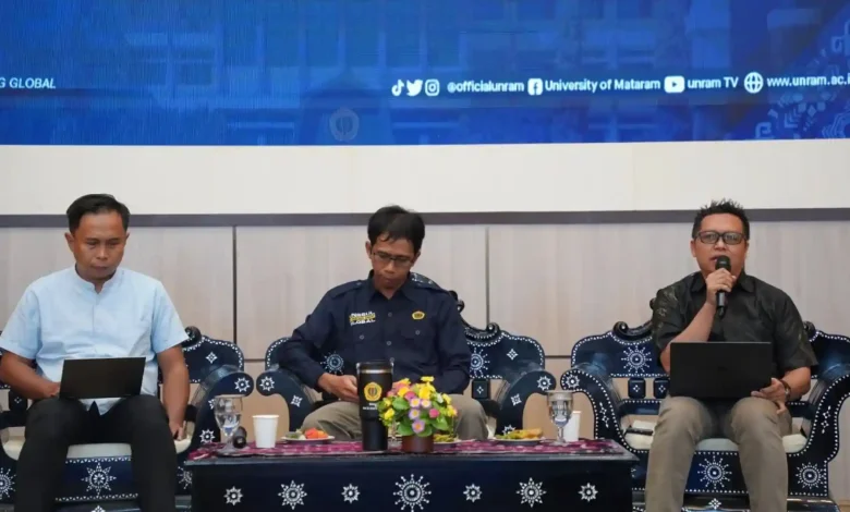Unram menggelar Akselerasi Penelitian Skema Hibah Top Tier 2026 untuk memperkuat kualitas riset dan reputasi akademik di tingkat internasional, di Ruang Sidang Senat Rektorat Unram, Kamis, 7 Mei 2026.