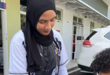 Mahasiswi STKIP Tamsis Bima, Nur Aisah, saat mejadi petugas Medical Cover mahasiswa pada SUPRO 5.0 Tahun 2026 di UiTM Cawangan Pahang Kampus Jengka, Malaysia pada 5 hingga 7 Juni 2026.