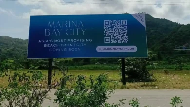 Baliho Proyek Marina Bay City Lombok.