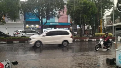 Ilustrasi hujan lebat selama tiga hari di wilayah NTB sesuai prakiraan BMKG.