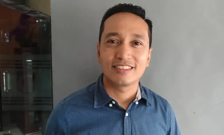 Ketua KONI Kota Mataram, Firadz Pariska diwawancarai beberapa waktu lalu.