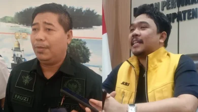 Anggota DPRD Lobar Fraksi PKB, Fauzi (kiri) dan Ketua DPRD Lobar, Lalu Ivan Indaryadi (kanan) saat diwawancarai beberapa waktu lalu, Juni 2026.