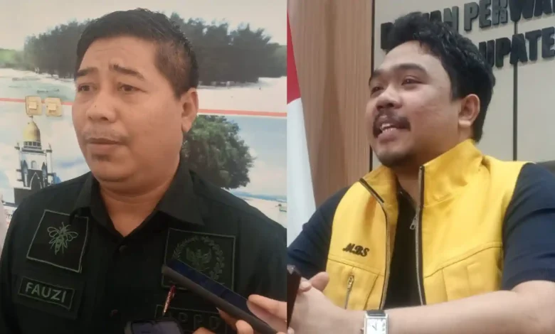 Anggota DPRD Lobar Fraksi PKB, Fauzi (kiri) dan Ketua DPRD Lobar, Lalu Ivan Indaryadi (kanan) saat diwawancarai beberapa waktu lalu, Juni 2026.