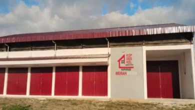 Potret bangunan Koperasi Desa dan Kelurahan Merah Putih (KDKMP) di Desa Manemeng, Kecamatan Brang Ene, Sumbawa Barat.