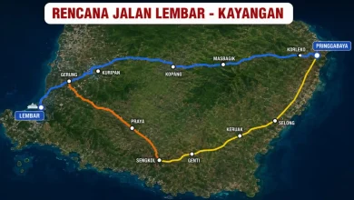 Rencana Jalan Port to Port Lembar- Kayangan yang pernah direncanakan sebelumnya.