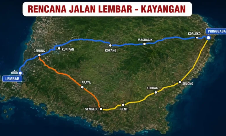 Rencana Jalan Port to Port Lembar- Kayangan yang pernah direncanakan sebelumnya.