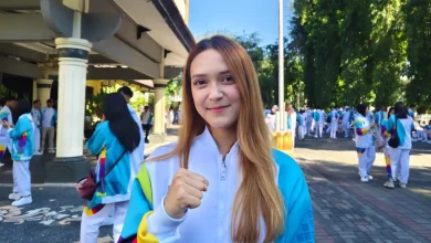Atlet Taekwondo Kontingen Kota Mataram, Susan Rahma Stewart siap berkompetisi di Porprov 2026.