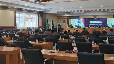 Wakil Gubernur NTB, Indah Dhamayanti Putri saat menyampaikan Rancangan KUA PPAS APBD Tahun 2027 di Rapat Paripurna, Selasa, 14 Juli 2026.