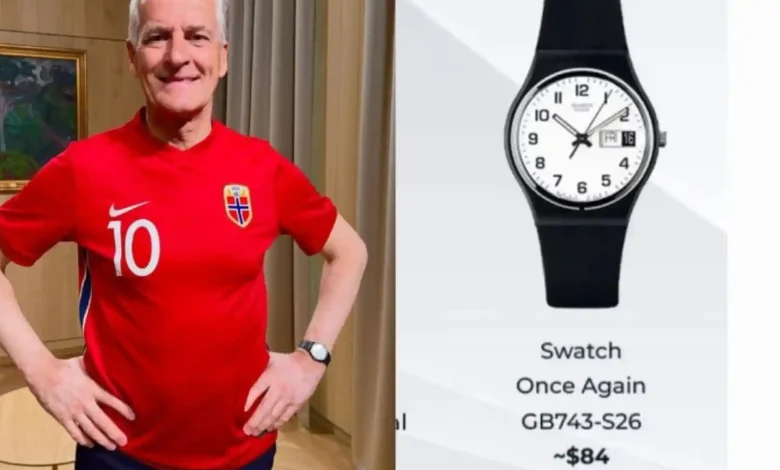 PM Norwegia saat kedapatan menggunakan jam tangan terjangkau hingga dibandingkan oleh warganet Indonesia.