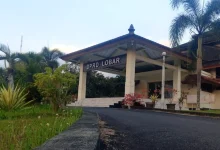 Gedung DPRD Lombok Barat yang berlokasi di sekitar lingkungan kantor Bupati Lombok Barat.