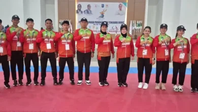 Kontingen gimnastik Kabupaten Sumbawa Barat berhasil menyabet gelar juara umum dengan raihan 12 medali pada ajang Porprov XII NTB 2026 di GOR IPDN, Lombok Tengah.