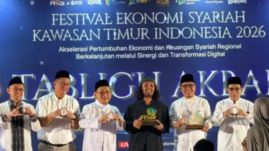 Suasana kajian akbar Ustaz Hanan Attaki di Masjid Raya Hubbul Wathan Islamic Center NTB, Mataram, Sabtu, 11 Juli 2026.