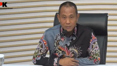 Pelaksana Tugas (Plt.) Direktur Penyidikan KPK, Achmad Taufik Husein, saat konferensi pers pada Selasa, 21 Juli 2026.