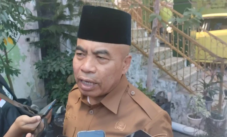 Kepala Dinas Arpus Lobar, Lalu Winengan saat diwawancarai, Selasa, 21 Juli 2026.